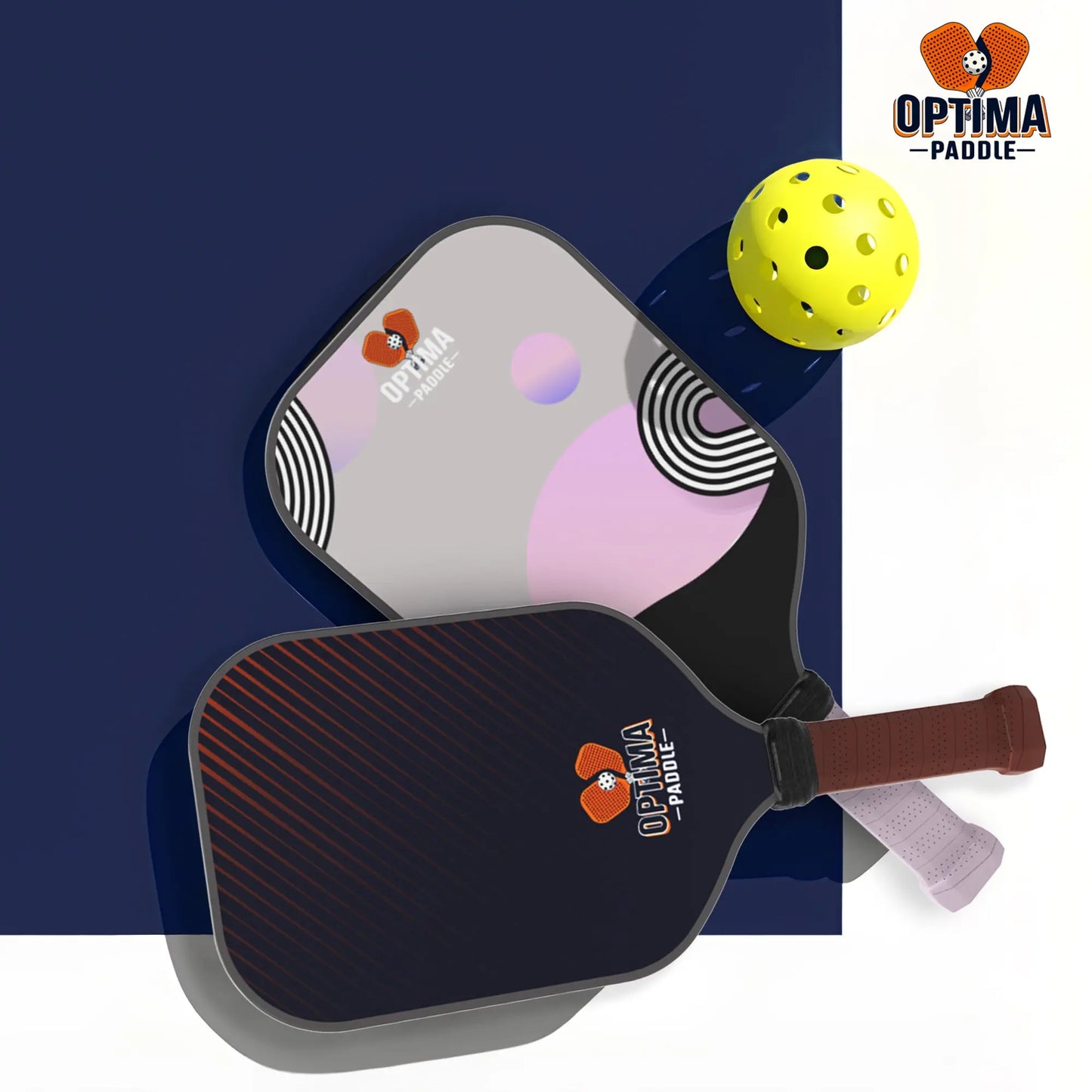 Creamy Bliss & Radiant Dawnburst Pickleball Paddles Combo - Optima Paddle